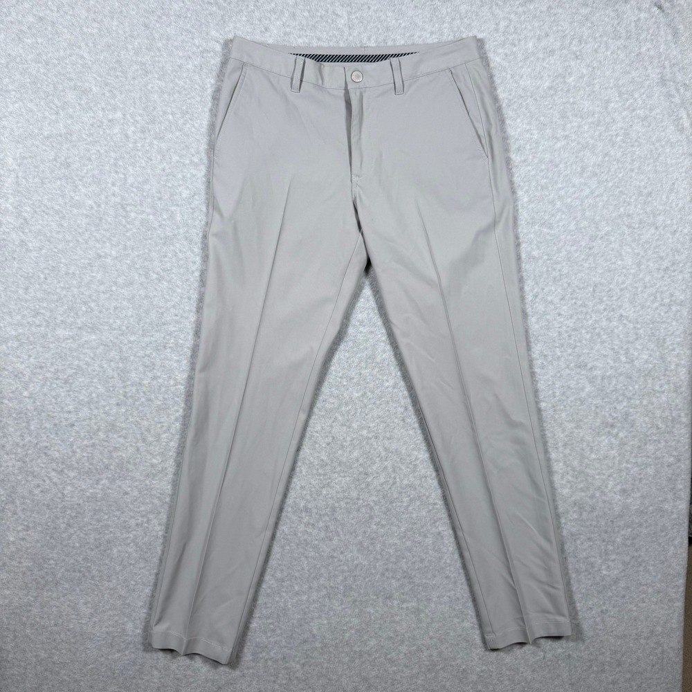 Bonobos Performance Link Pants Mens Light Gray Stretch Pants 32x32 (Fits 32x30)